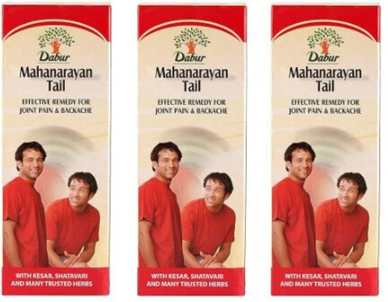 Dabur Mahanarayan Tail 100ml For Joints Pain & Backache(Pack of 3, 300 ml)