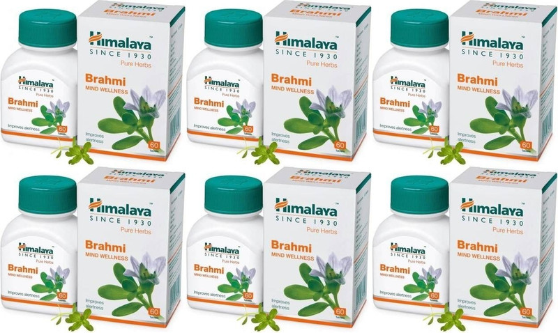 HIMALAYA Brahmi Mind Wellness 60 Tablets , Pack of 6(Pack of 6, 360 Tablets)