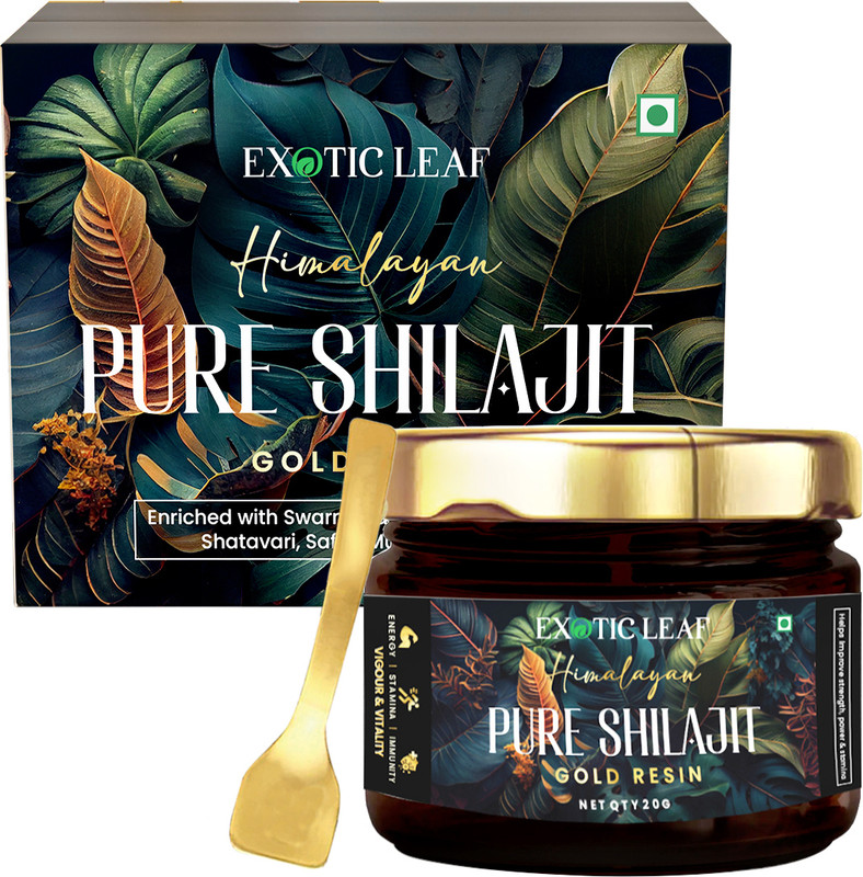 EXOTIC LEAF Pure Himalayan Shilajit Gold Resin (30g) for Strength, Stamina, and Endurance(30 g)