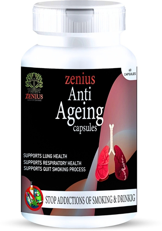Zenius Anti Ageing Nasha Mukti Capsule Help to Stop Alcohol , Drinking & Smoking(60 Capsules)