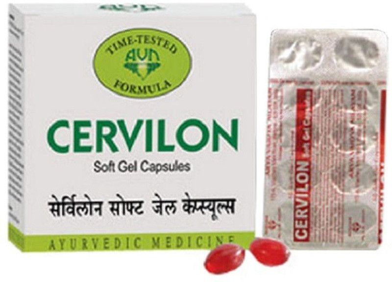 AVN Cervilon SoftGel Capsules:For Cervical Spondylosis,Migraine,Headache(120 Caps)(120 Capsules)