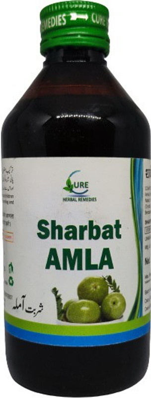 Cure Herbal Sharbat Amla (200ml) (Pack Of 4)(Pack of 4, 800 ml)