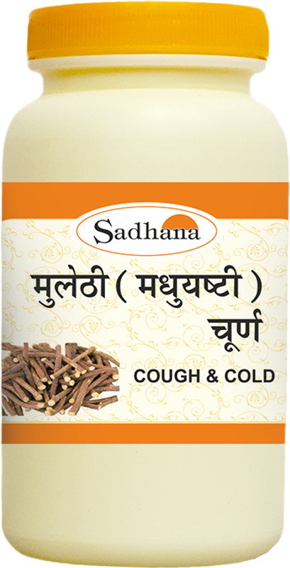 Sadhana Ayurvedics Mulethi Churna-100 Gm / Helpful dry coughs, bronchitis & asthma(Pack of 3, 100 g, 100 g, 100 g)