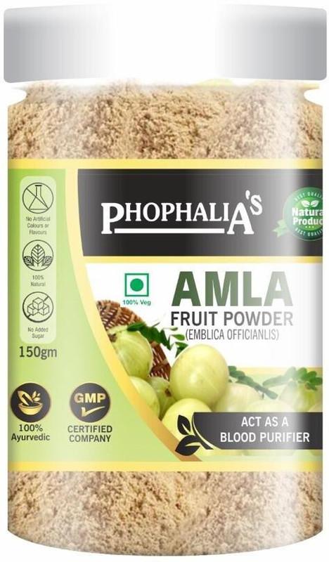 Phophalia's Organic Amla Powder for intake and Hairs (150gm)(150 g)