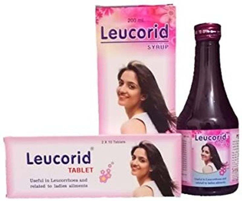 sanwaria Leucorid Syrup with tablets pack of 200ml x 2 pcs set(Pack of 2, 400 ml)