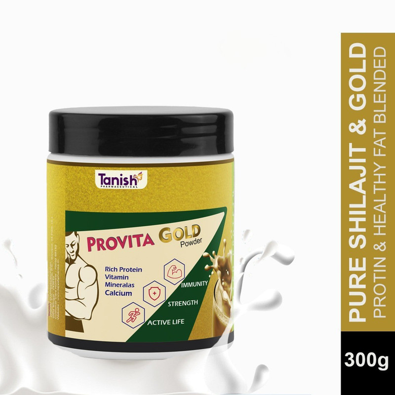 tanish pharmaceutical Provita Gold Pure Shilajit | Boosts Stamina, Protein Support & Natural Glow(300 g)