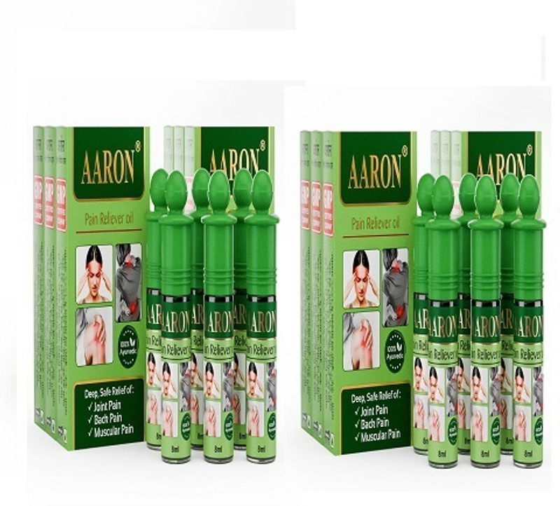 Aaron Ayurvedic Pain Reliever Oil 8ml(Pack of 12, 96 ml)