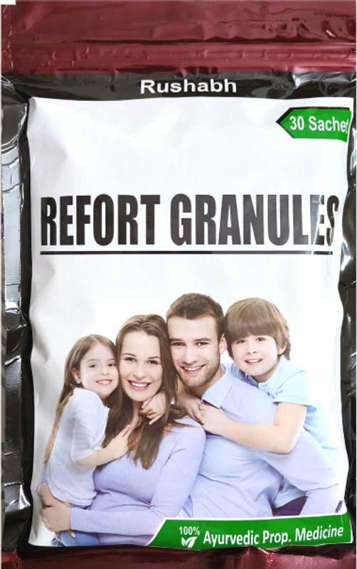 Rushabh Refort Granules for Fast Weight & Muscle Gain and Bone Strength For Men & Women(135 g)