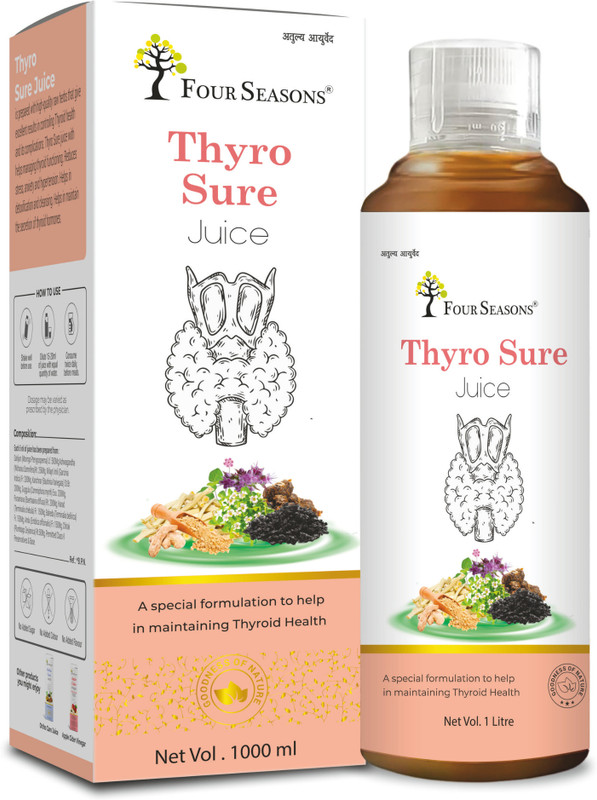 Four Seasons Thyro Care Juice | Supports Thyroid, Energy, Detox, Metabolism & Stress Relief(1000 ml)