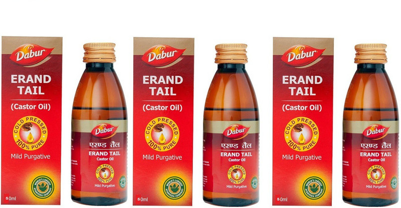 Dabur Erand Tail (Castor Oil) 50x3 = 150ml(Pack of 3, 150 ml)