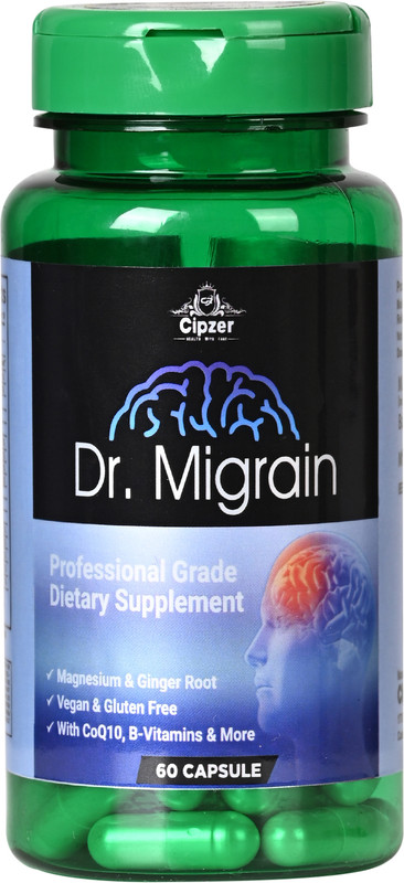 CIPZER DR. MIGRAIN 60 CAPSULE, HELPS IN MIGRAINE AND SEVERE HEADACHE(60 Capsules)