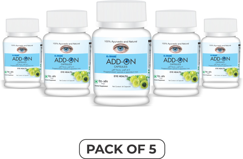 Al-Shams Add-On Capsules | Vision & Headache Relief | Ayurvedic | 2x30 Caps(Pack of 2, 60 ml)