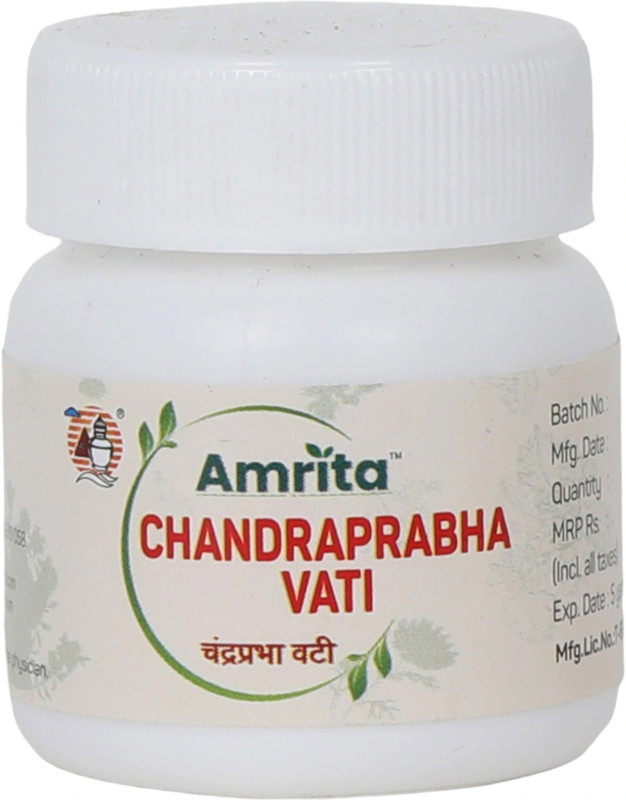 amrita Chandraprabha Vati Ayurvedic Tablets for Urinary Health Vitality Wellnes 60 Tabs(60 Tablets)