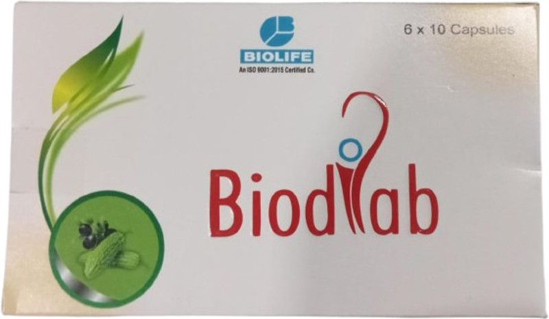 BIOLIFE BIODIAB CAPSULES Pack of 1(60 Capsules)