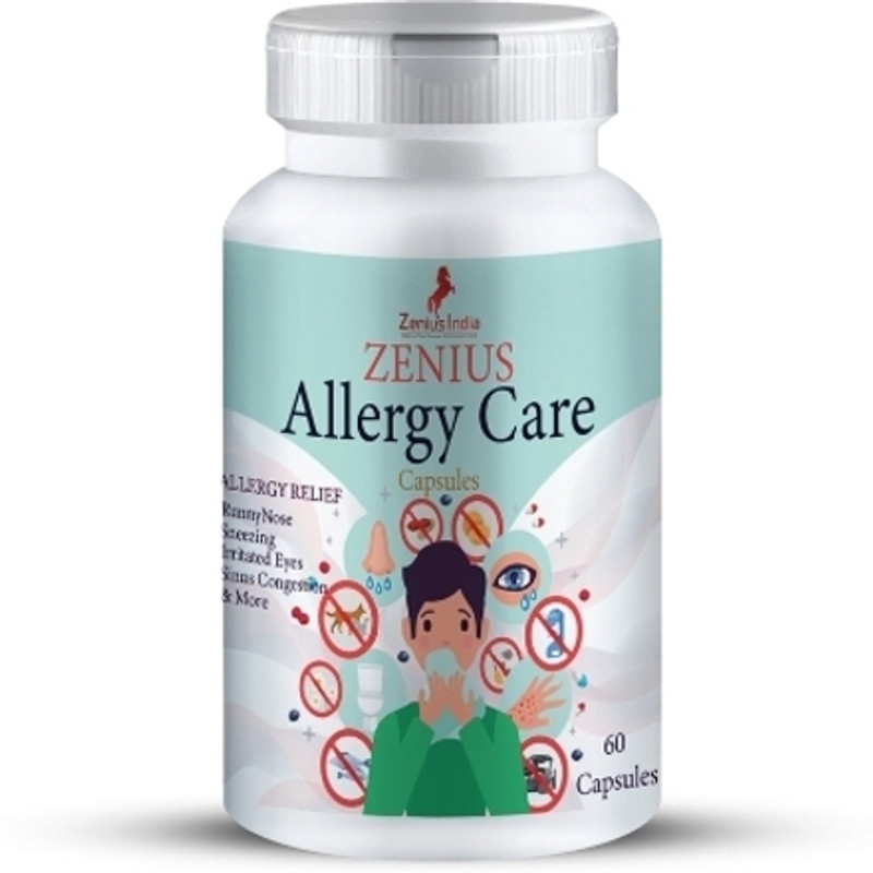 Zenius India Allergy Care Capsule Ayurvedic Improve from Seasonal Allergies & Immunity(60 Capsules)