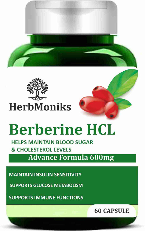 HERBMONIKS Berberine HCL Capsule 60 Capsule(60 Capsules)