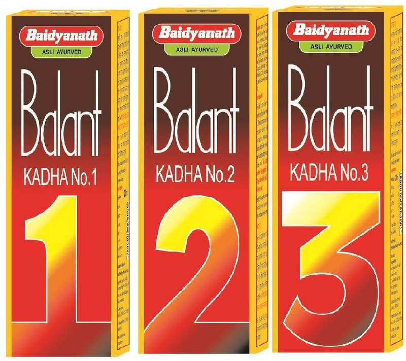 Baidyanath Balant Kadha No. 1, 2, 3 - 200 ml (Combo Pack)(Pack of 3, 200 ml)