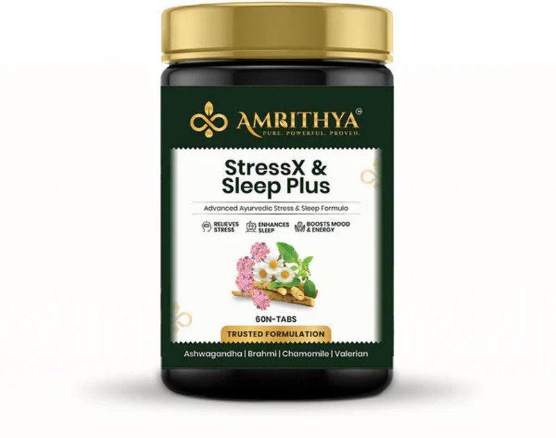 Amrithya General Wellness Tablets 60 Tablets | Stress Relief for Men & Women(60 Tablets)