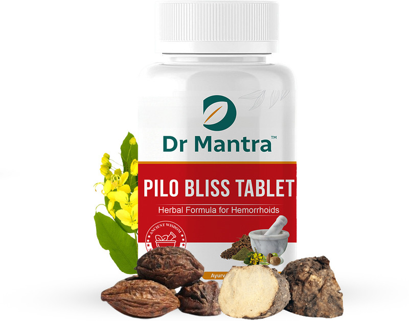 DrMantra Pilo Bliss Tablets For Hemorrhoids Piles Ayurvedic Medicine(30 Tablets)