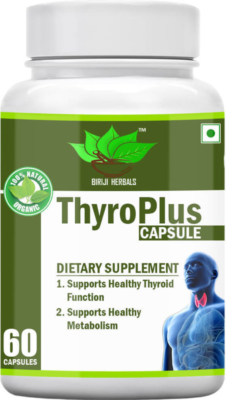BIRJI HERBALS ThyroPlus capsule (Dietary Supplement)(60 Capsules)