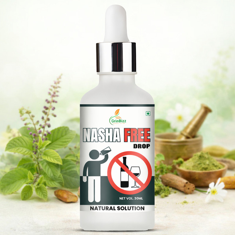 grinbizz Nasha Free Drop Help To Stop Alcohol/Smoke/Tobacco/No Addiction/Nasha Band Dawa(30 ml)