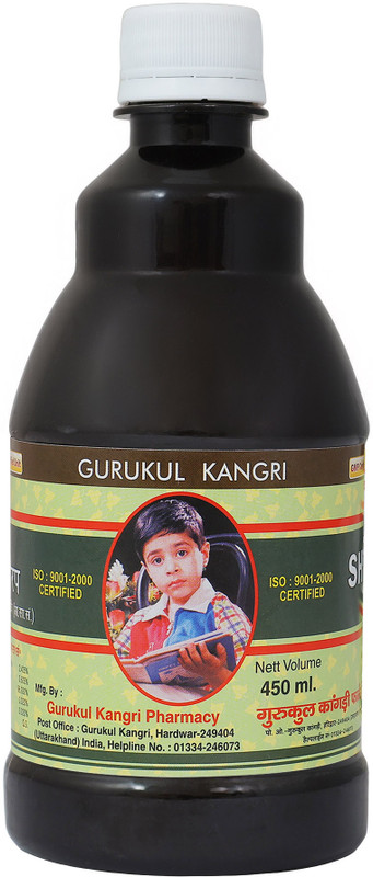 Gurukul Kangri Pharmacy Shankha Pushpi Syrup 450ml(450 ml)