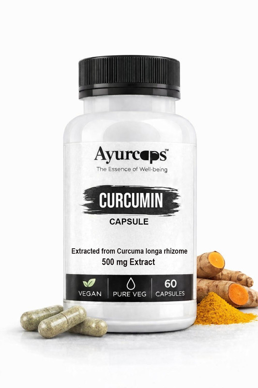 Ayurcaps Curcumin Capsules(60 Capsules)