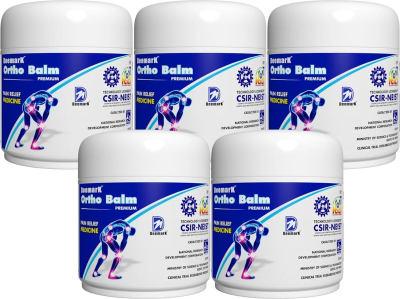 DEEMARK Ortho Pain Relief Balm for Complete Joint & Muscles Pain (Pack of 5)(Pack of 5, 250 g)