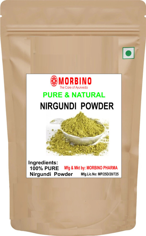 morbino Nirgundi Churna | Vitex Negundo Leaf Powder / Nagodpan - Nishinda - Samphalika(100 g)