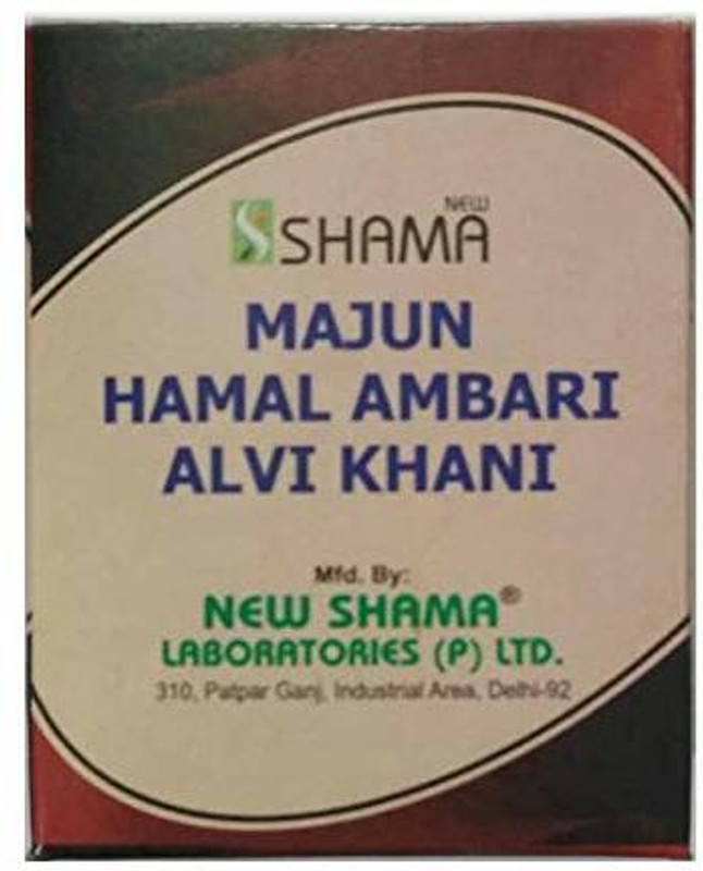 New Shama Majun Hamal Ambari Alvi Khani(60g pack of 2) Comes with shandaar rose water(Pack of 2, 120 g)