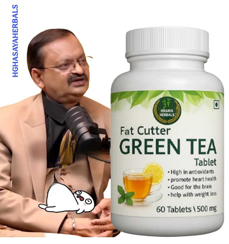 HGHASAYAHERBAL Herbal Cure Fat Cutter Green Tea Tablet 186(60 Tablets)