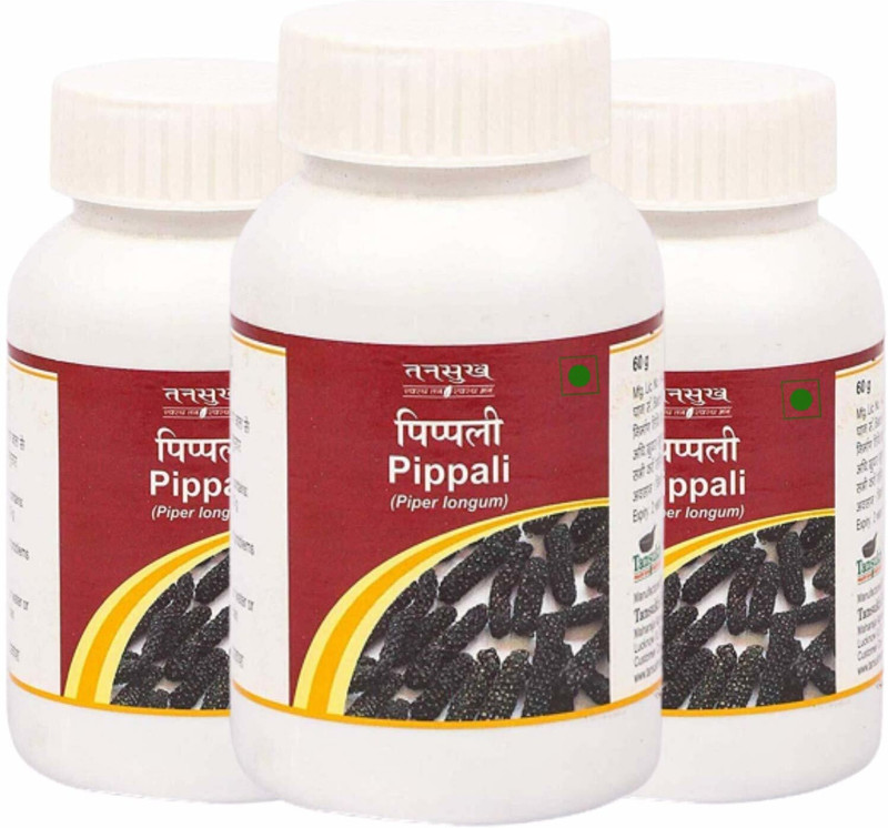 Tansukh Pippali Powder | Natural Churn | Piper Longum Long Pepper | 60 G x 3 | Pack Of 3(Pack of 3, 180 g)