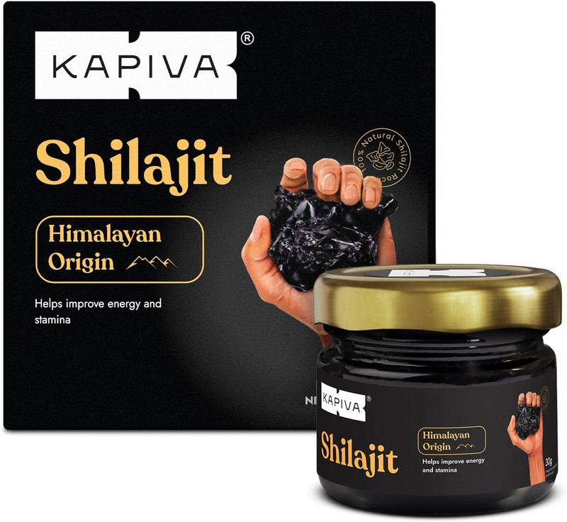 Kapiva Himalayan Shilajit Resin|Rich in Fulvic Acid|For Strength, Power & Stamina(30 g)