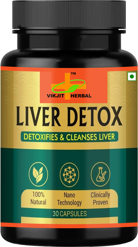 VIKJIT HERBALS LIVER DETOX DETOXIFIES & CLEANSES LIVER(30 Capsules)