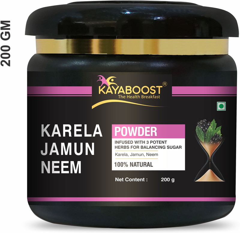KAYABOOST Jamun Neem Karela Powder for Maintaining Blood Sugar Levels(200 g)