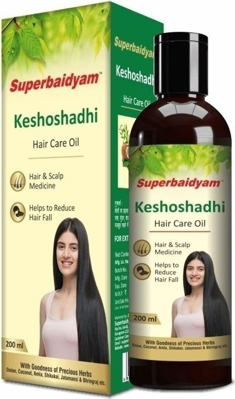 Superbaidyam Keshoshadhi Herbal Hair Oil -200ml | Helps for Hair Growth & Nourishment(200 ml)