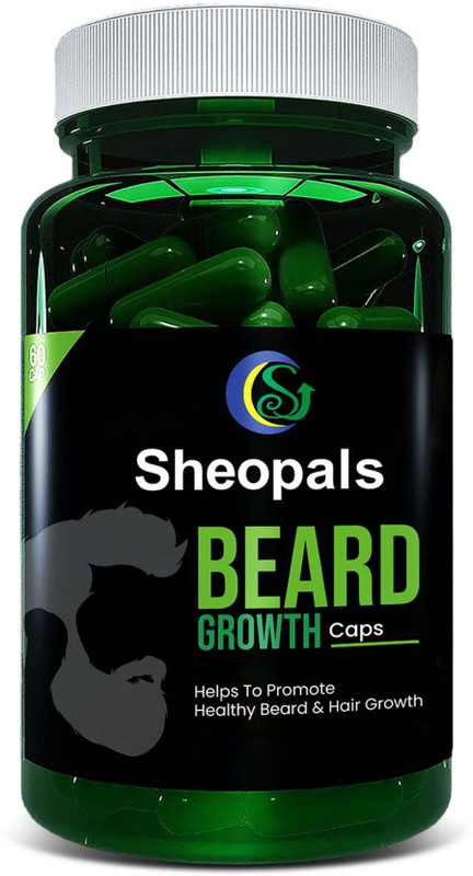 Sheopals Beard Growth Capsule With Amla & Bhringraj To Help Promote Thicker And Longer(60 Capsules)