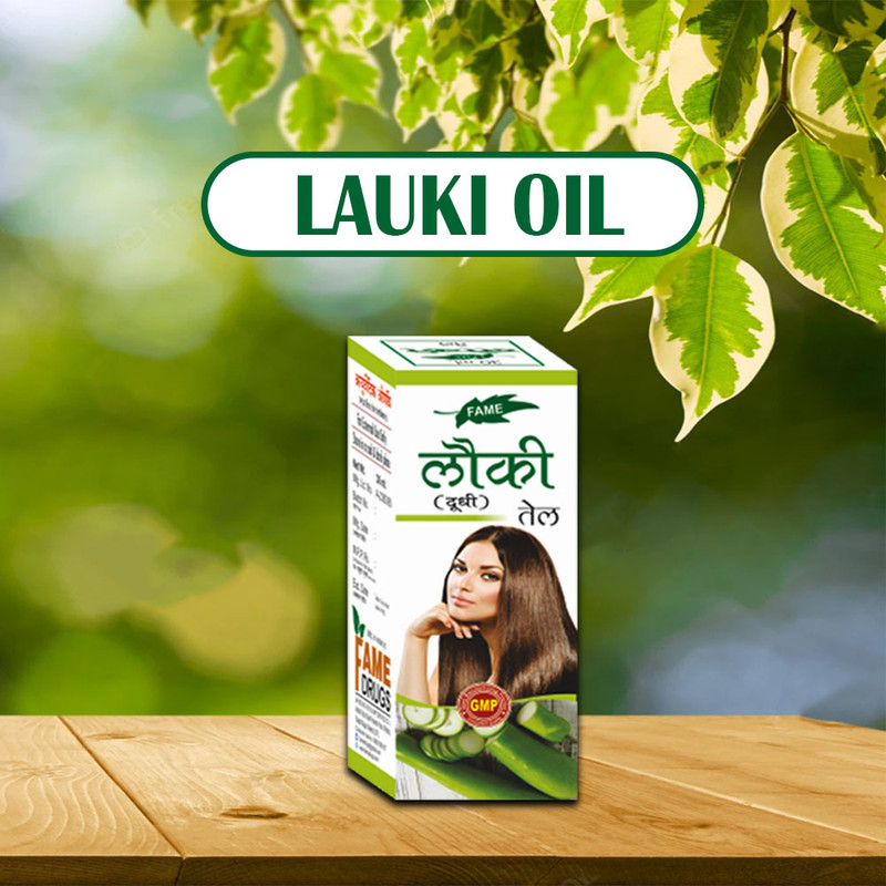 Fame Drugs Lauki Dudhi Oil For Migrain, Headache, Dandruff, Hairfall Relief 200ML(200 ml)