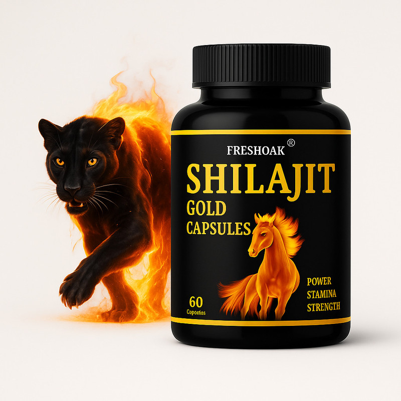 freshoak Shilajit Gold Capsules | Best For Men Power | 100% Effective(60 Capsules)
