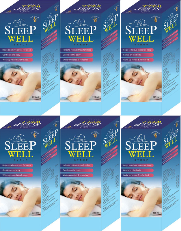 DEE INDIA HERBALS Sleep Well Syrup (225 Ml )(Pack of 6, 225 ml)