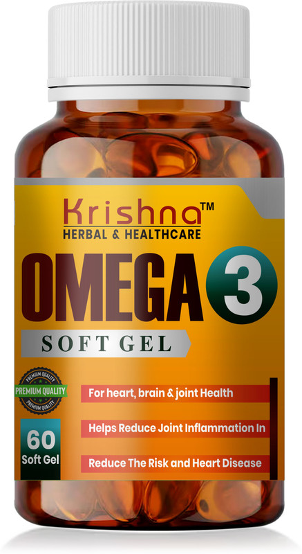 KRISHNA HERBAL & HEALTHCARE KRISHNA HERBAL OMEGA 3(60 Capsules)
