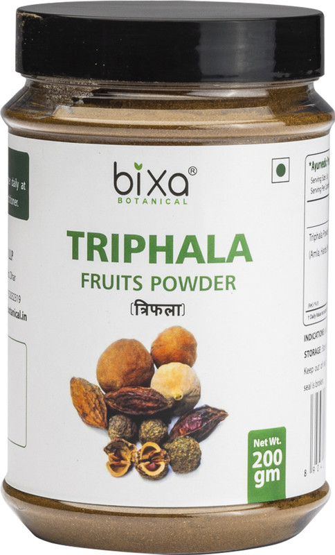 bixa botanical Triphala Fruit Powder
Amla + Haritaki + Bibhitaki(200 g)