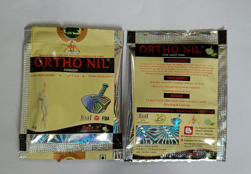 Orthonil Babaji herbal ortho nil powder pack of 56(Pack of 56, 4 g)