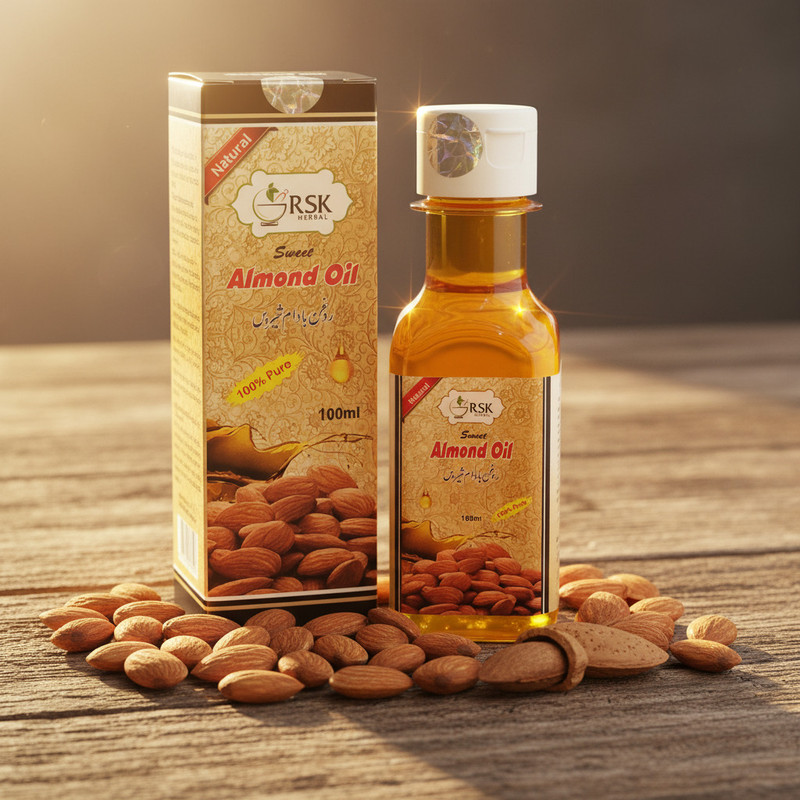 RSK Herbal Almond Oil Nourishes Hair Skin & Bone(100 ml)