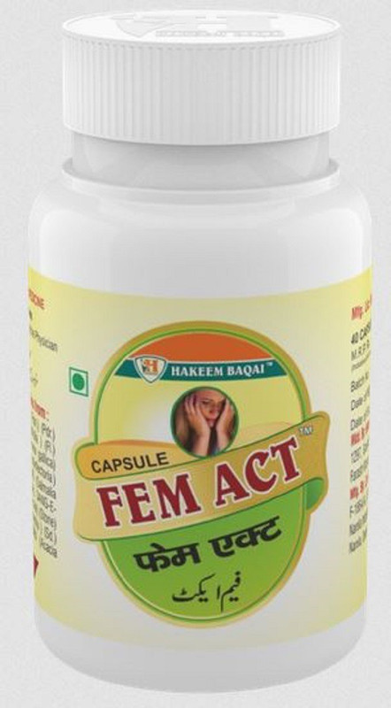 Hakeem Baqai's FEM ACT 40 CAPS PACK OF 2(Pack of 2, 40 Capsules)