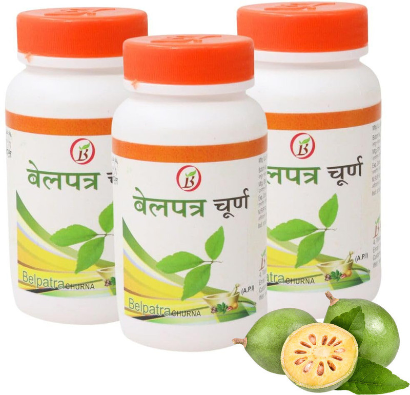 BHARAT AYURVEDIC AUSHDHALAYA Belpatra Churna, Powder 100gm(Pack of 3, 100 g)