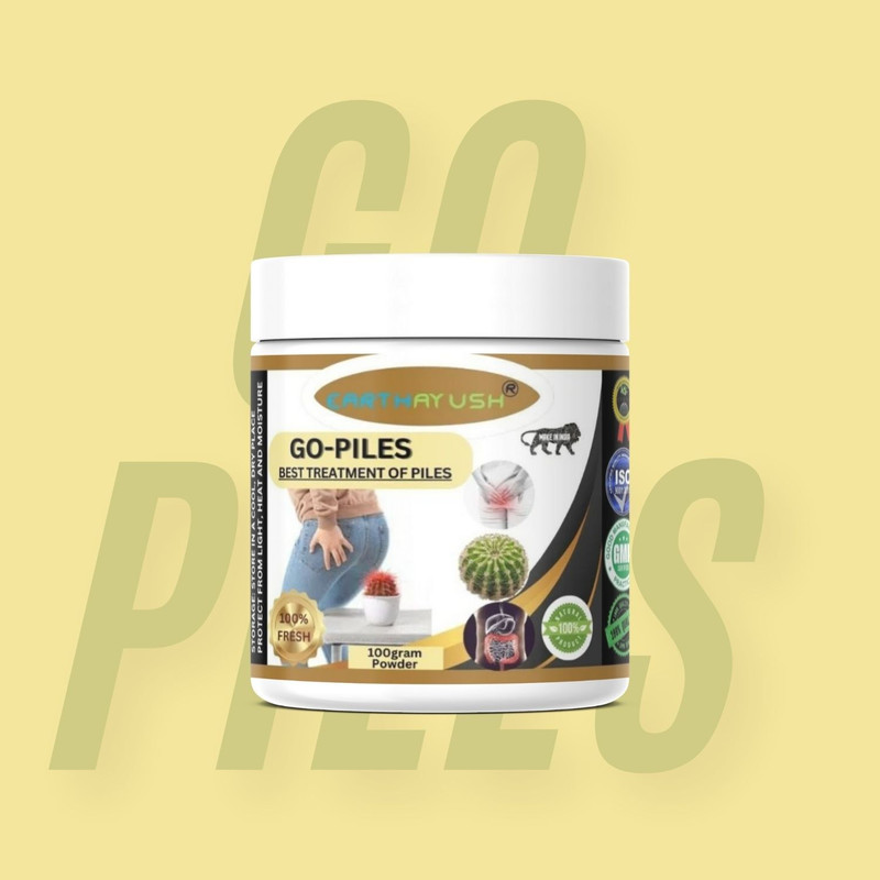 earthayush GO PILES /CURE PILES /it helps reduce pain, / 100GM POWDER / PACK OF 1(100 g)