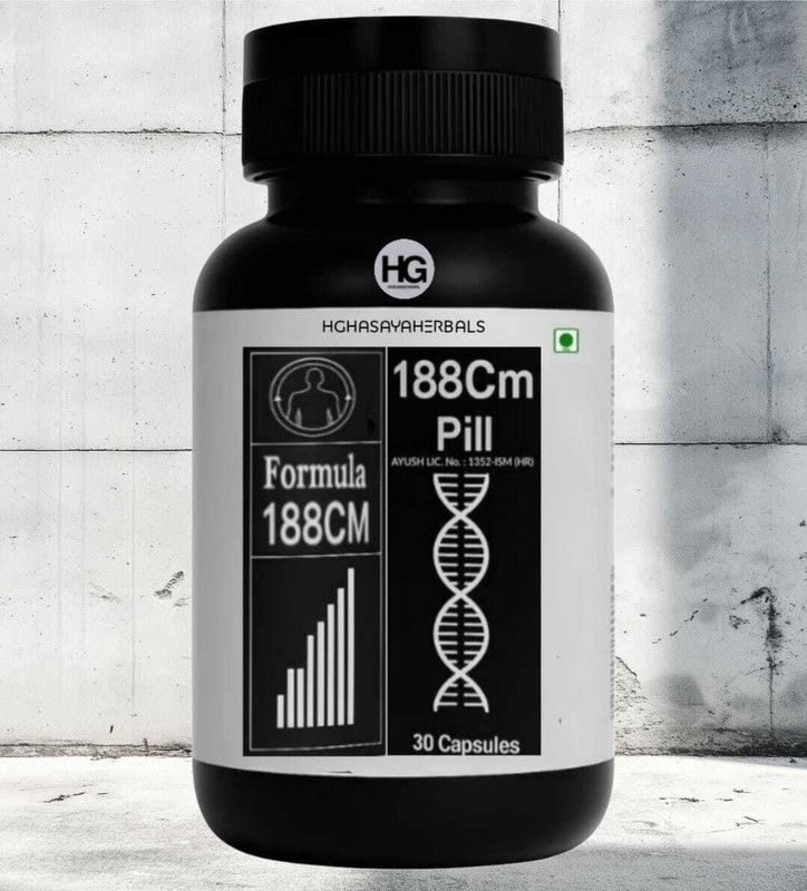 HGHASAYAHERBAL Formula 188CM Height Gain Natural Strength 44(30 Capsules)