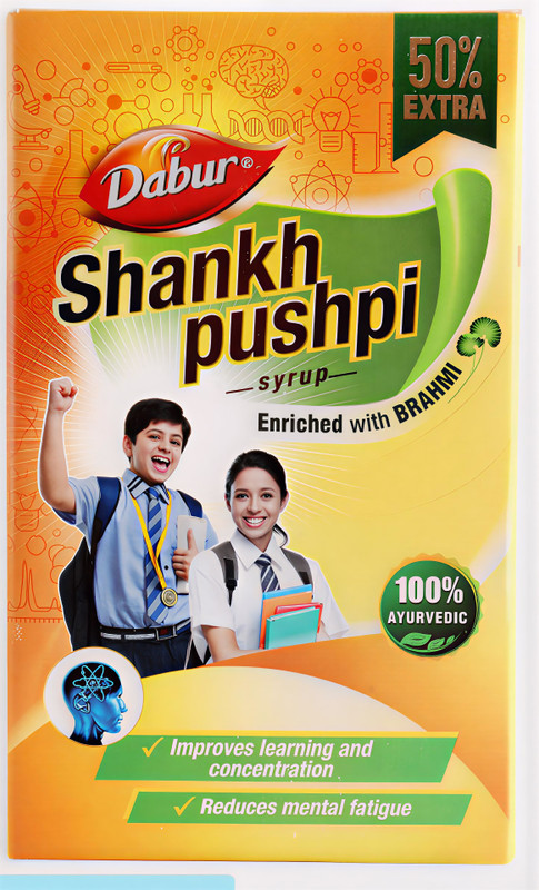 Dabur Sankh Pushpi syrup Enriched with Brahmi(350 ml)