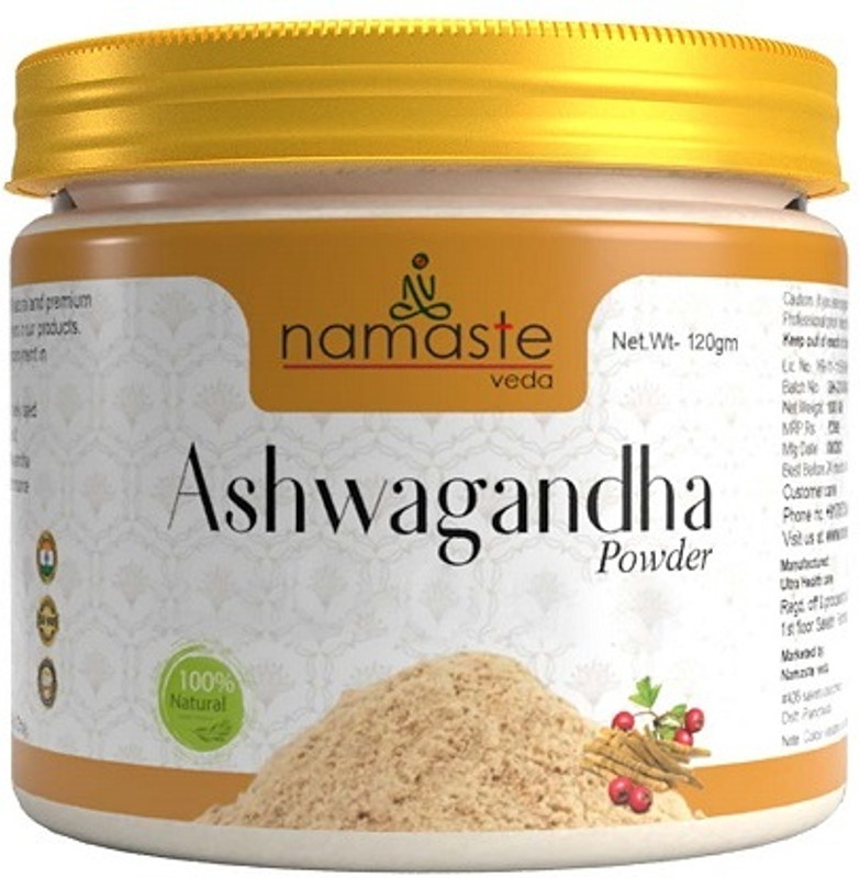 Namaste Veda Ashwagandha Powder for | Joint, muscles & bone care | Focus | improve sleep 120g(120 g)
